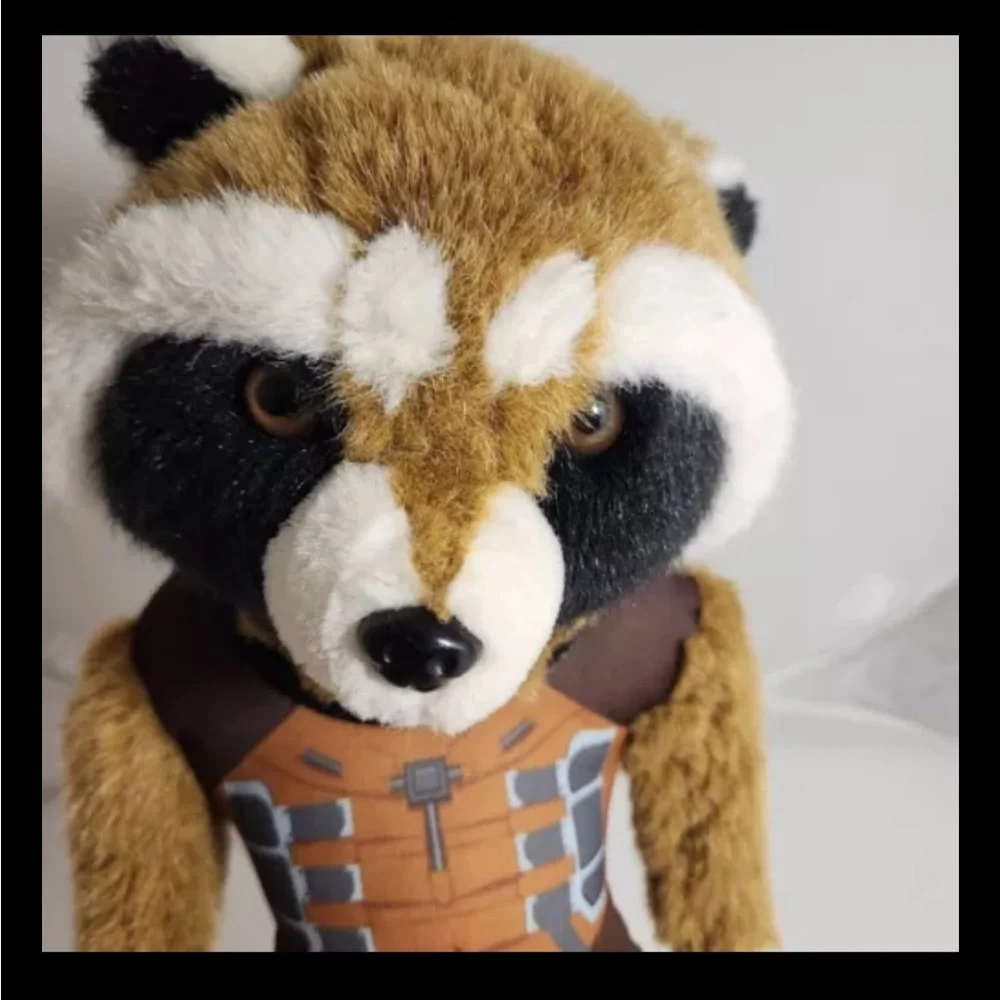 Marvel Guardians Of The Galaxy Rocket Raccoon Stuffed Toy Plush Doll 15in